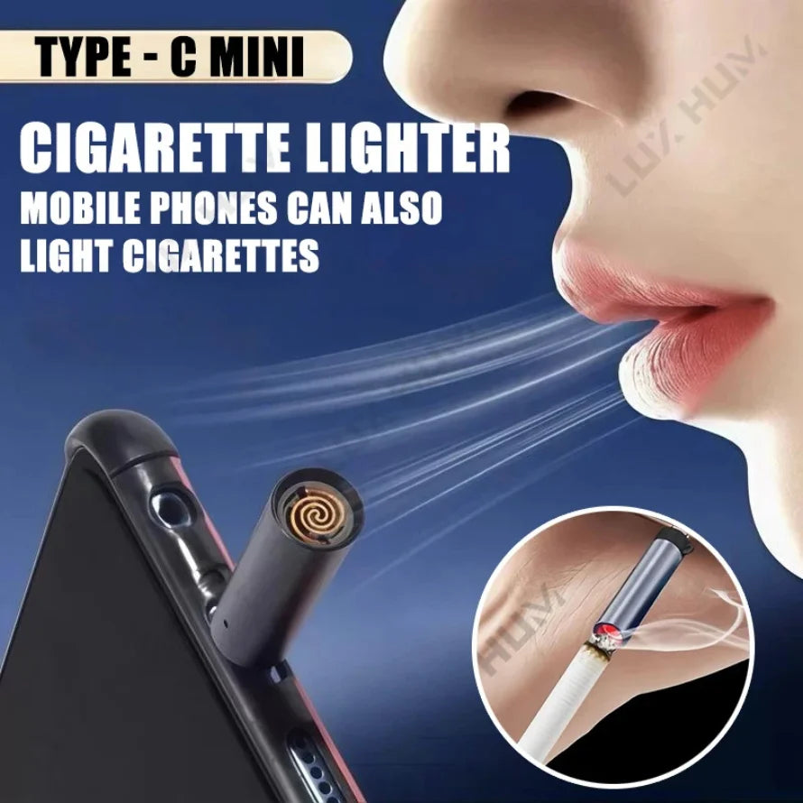 usb rechargeable cigarette lighter Portable USB Type C Electric Lighter – Tech Tropia