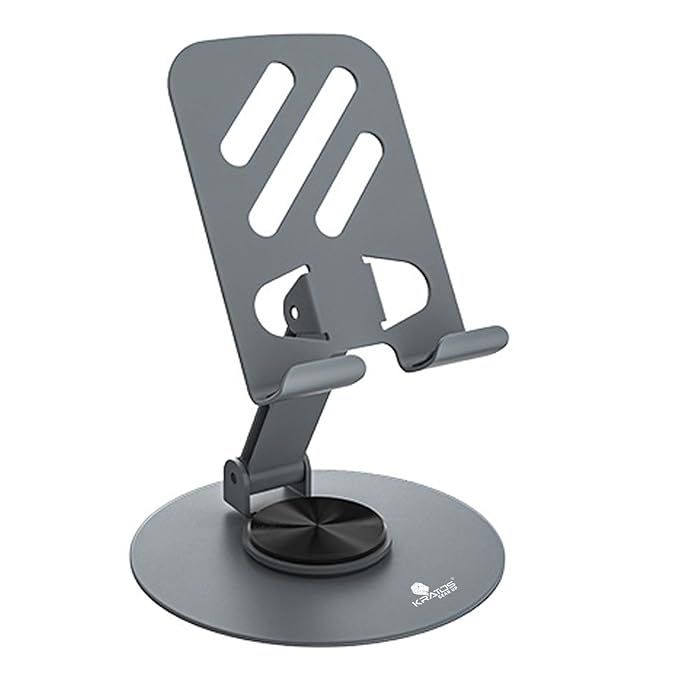 Desktop Metal Mobile Stand with 360° Rotating Base