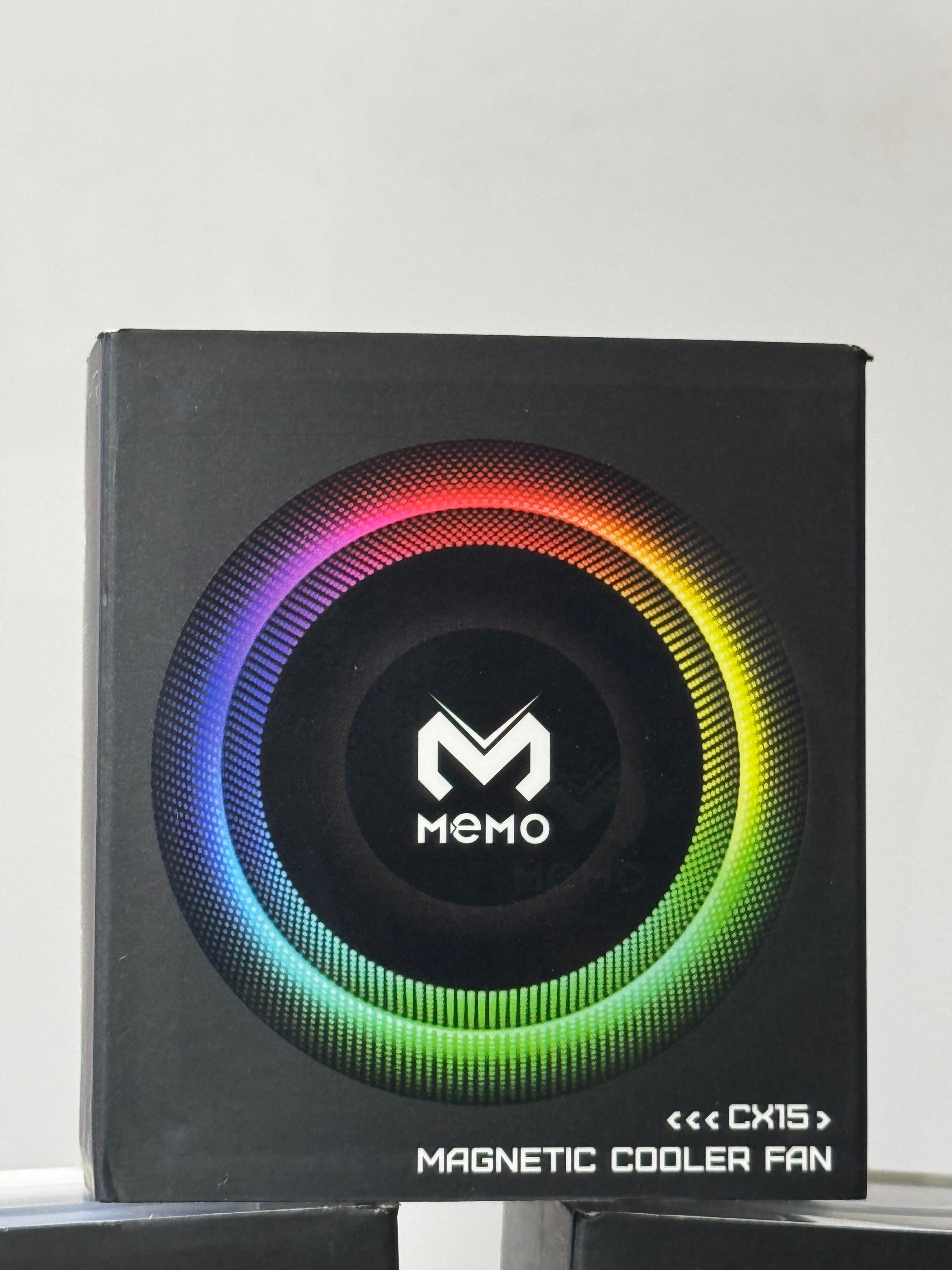 Memo CX15 Cooling Fan – RGB Mobile Gaming Radiator with Digital Temperature Display & Semiconductor Dual Cooling