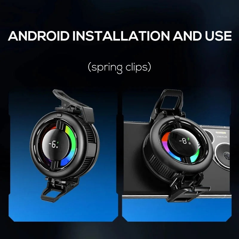Wireless MEMO CX19 Magnetic Phone Cooler with Wireless Charging | RGB Semiconductor Radiator