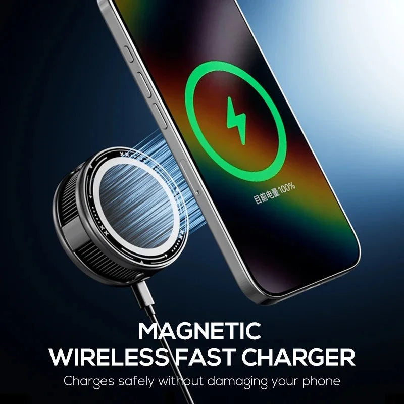 Wireless MEMO CX19 Magnetic Phone Cooler with Wireless Charging | RGB Semiconductor Radiator