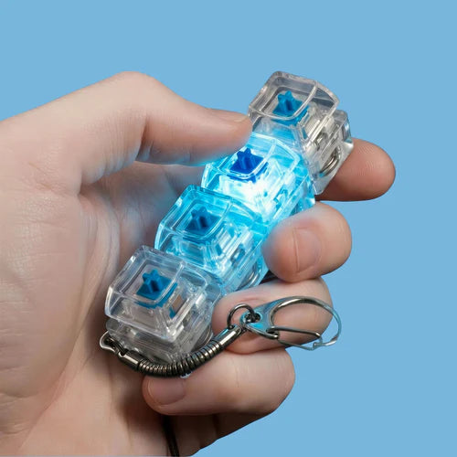 Keyboard Fidget Stress Relief Keychain for Kids & Adults