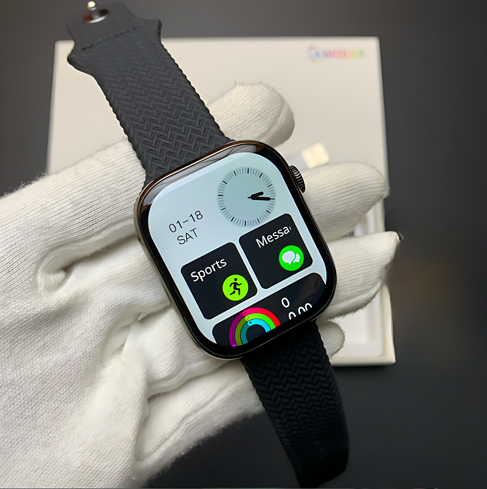 WS-Z9 Smartwatch with CTZN Chain and Silicone Braided Strap