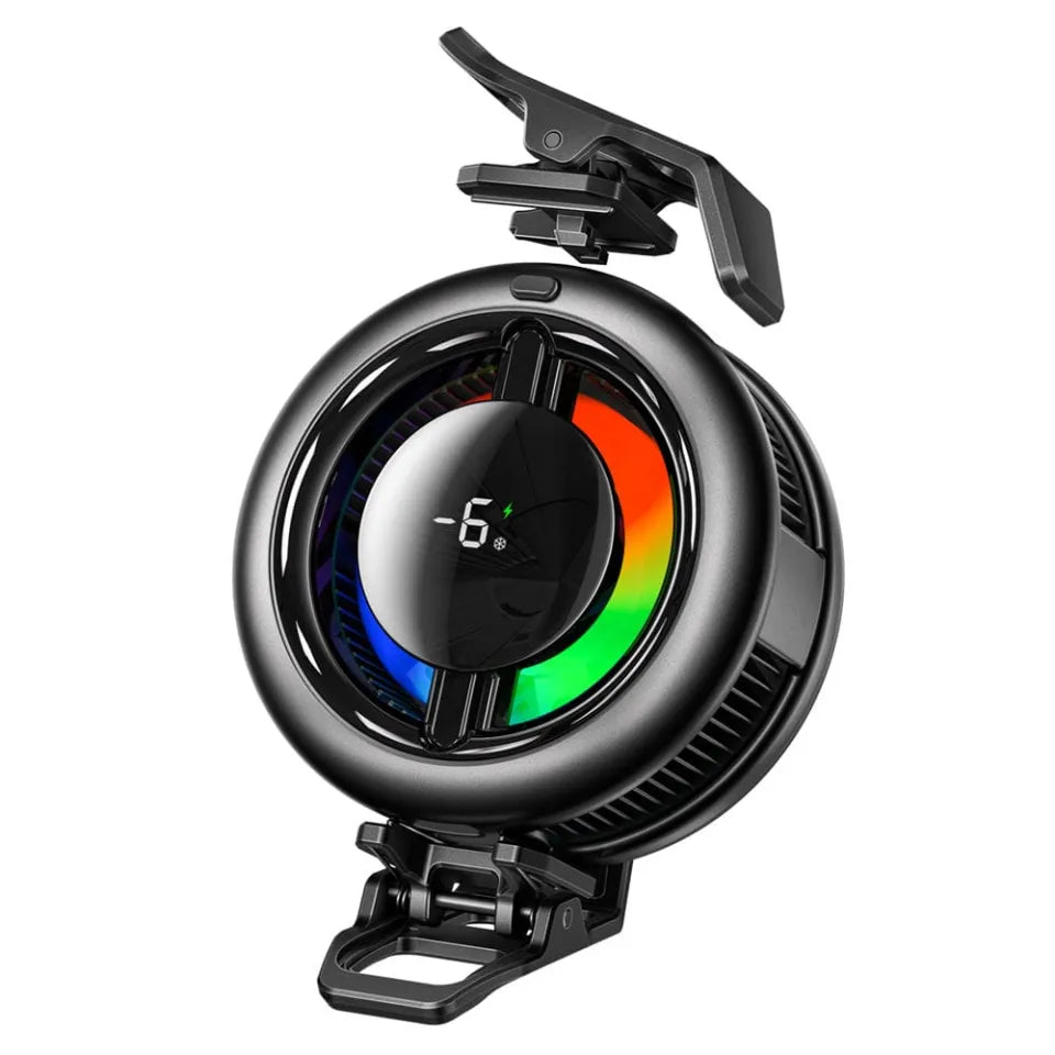 Wireless MEMO CX19 Magnetic Phone Cooler with Wireless Charging | RGB Semiconductor Radiator